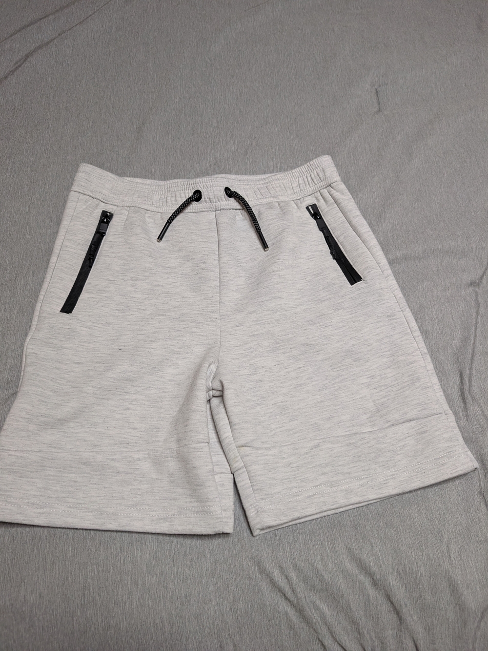 Pipeline Kids' Light Gray Drawstring Active Shorts Size Large
